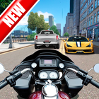 Haut La vitesse Moto Courses Amusant 3d icône