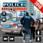 Police Voiture Fracasser Bandit Des voitures 3d icône