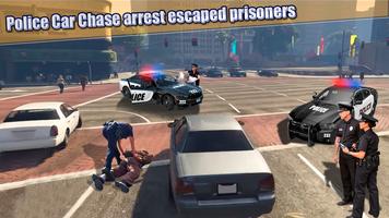Police Voiture Fracasser Bandit Des voitures 3d Affiche