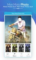 Men Moto Photo Suit Affiche