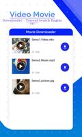 Video Movie Downloader - Torrent Search Engine capture d'écran 2