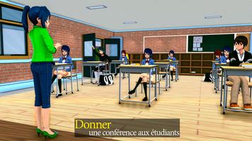 Animés D'école Prof Simulateur capture d'écran 1