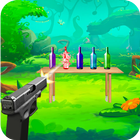 Real Bottle Shooting Gun Games أيقونة