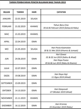Jadual Slip Gaji Penjawat Awam Pesara Kerajaan Para Android Apk Baixar