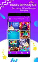 Happy Birthday GIF الملصق