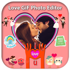 Romantic Love Gif Photo Editor 2020 icône