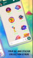 Holi GIF : Holi Stickers For Whatsapp Screenshot 1
