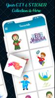 برنامه‌نما Eid Mubarak GIF : Eid Stickers عکس از صفحه