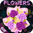 Flowers GIF : Flower Stickers aplikacja