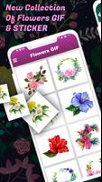 Flowers GIF : Flower Stickers Poster