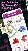 Flowers GIF : Flower Stickers পোস্টার