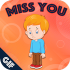Miss You GIF : Miss You Stickers For WhatAapp icône