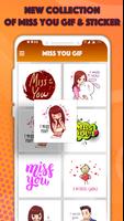 Miss You GIF : Miss You Stickers For WhatAapp Affiche