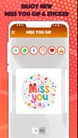 Miss You GIF : Miss You Stickers For WhatAapp capture d'écran 3