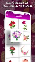 Rose GIF : Rose WAStickerApps Affiche