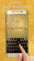 Luxury Gold Keyboard Affiche