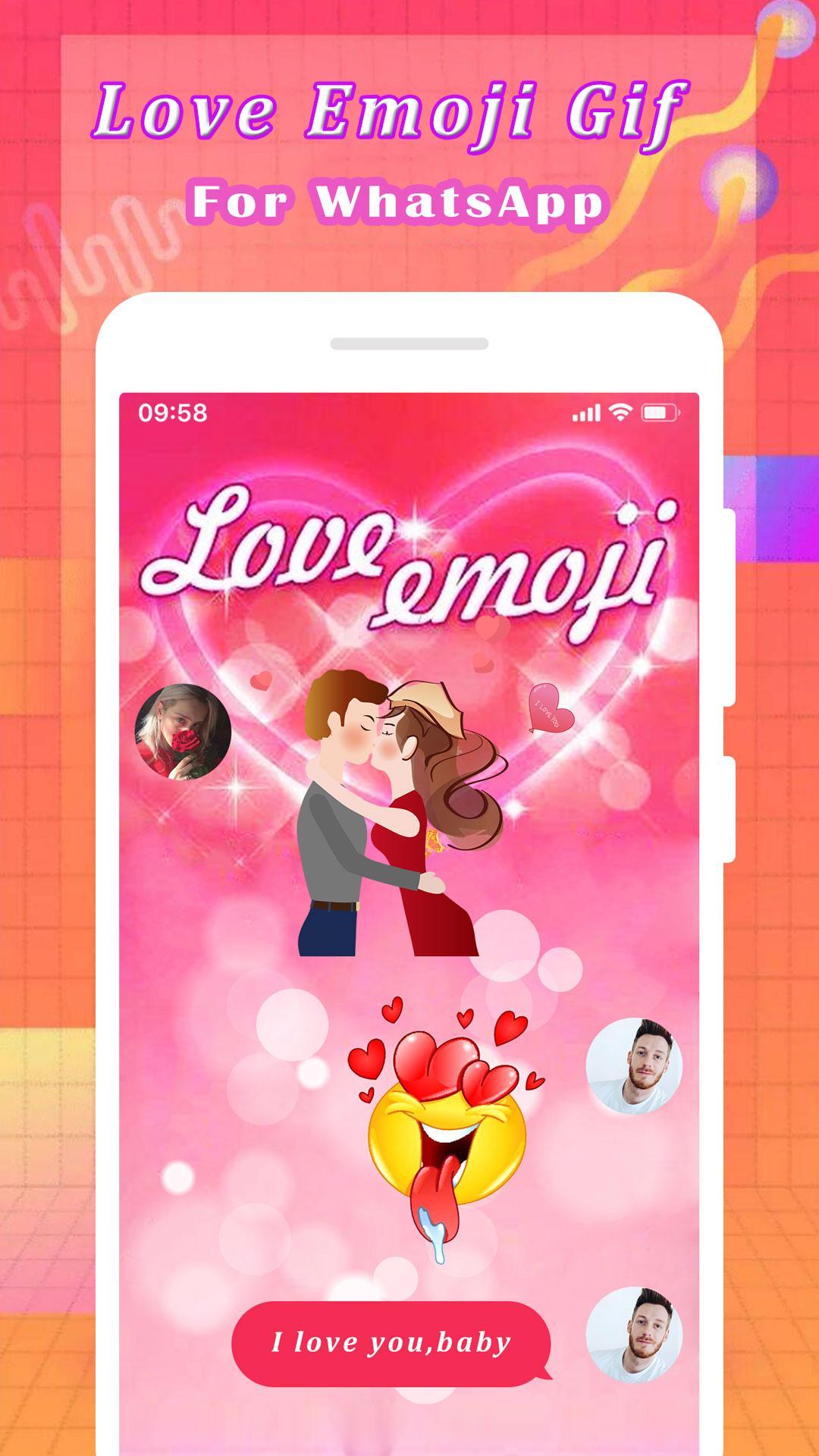 Love Emoji Gif For WhatsApp untuk Android - Muat Turun APK