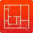 Floor plan card game icon