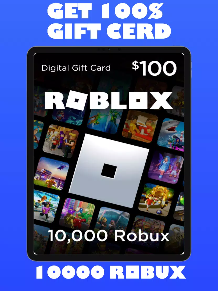 Gift card do roblox 10 000 robux