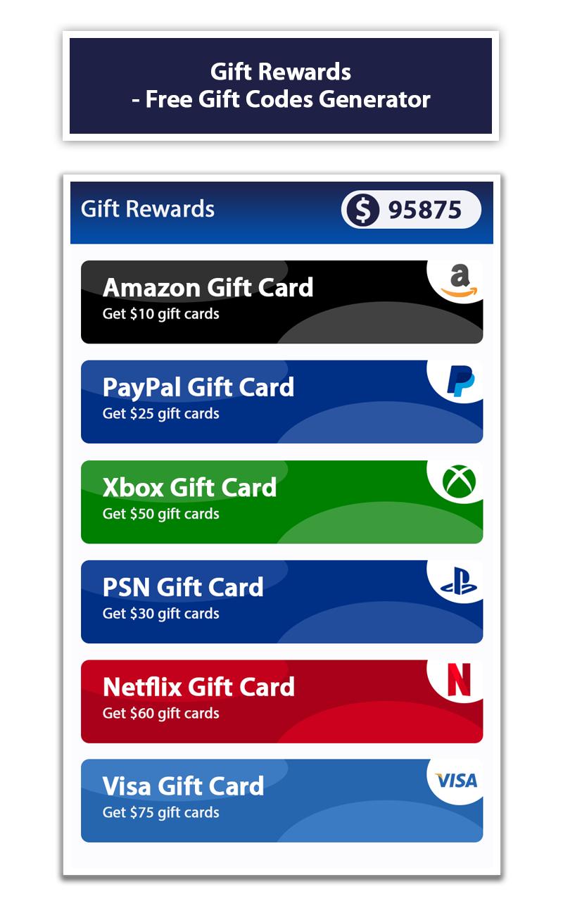 Gift Rewards Free Gift Codes Generator For Android Apk Download - roblox gift code generator direct download