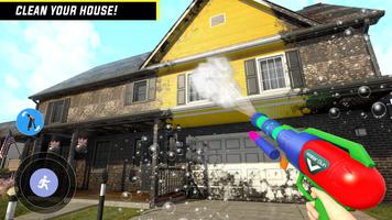 Power Gun House Washing Game screenshot 2