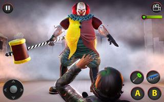 Scary Clown Horror Games 3D capture d'écran 3