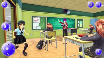 एनीमे हाई स्कूल गर्ल गेम स्क्रीनशॉट 3