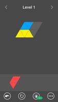 Triangle Color Papers Fixing Puzzles Ekran Görüntüsü 1