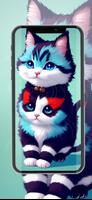 2 Schermata Cute Cat Cartoon Wallpaper