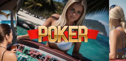 Adult Sexy Bikini Girls Poker Cartaz