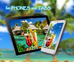 Beach Cocktails live wallpaper poster