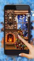 Christmas Fireplace Affiche