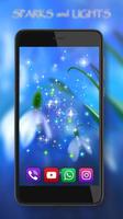 Snowdrops Blue Live Wallpaper captura de pantalla 3