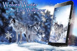Poster Wolves Winter