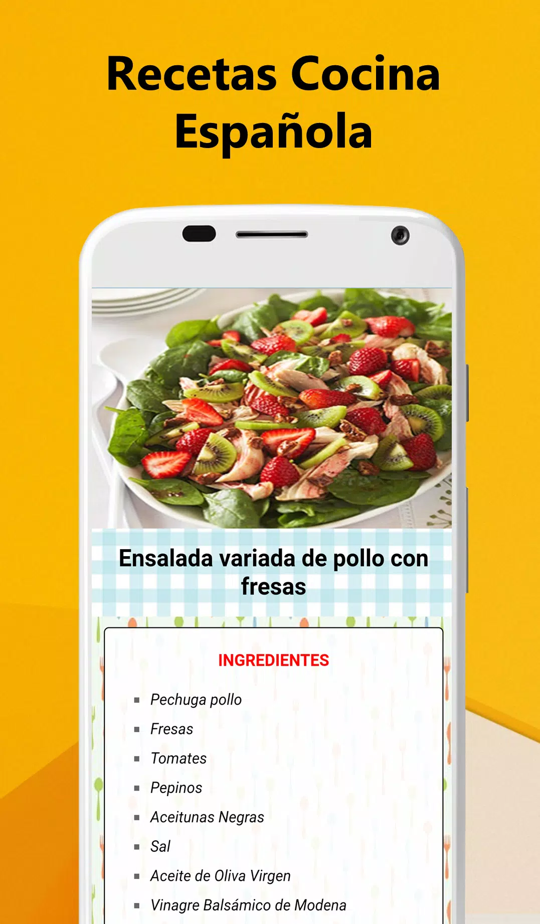 Recetas de Comida Española APK pour Android Télécharger