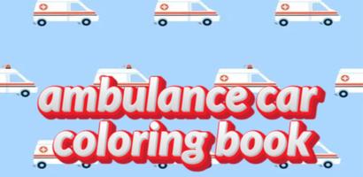 mobil ambulan - buku mewarnai poster