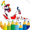 coloring southeast asia flag