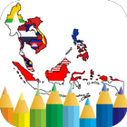 coloring southeast asia flag アイコン