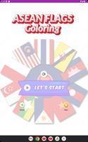 coloring southeast asia flag ポスター