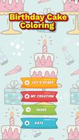 birthday cake coloring game Ekran Görüntüsü 1