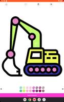 juegos excavadoras - colorear captura de pantalla 1