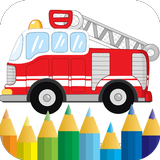 firefighter truck coloring иконка