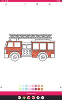 firefighter truck coloring 스크린샷 2