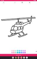 helicopter coloring book screenshot 1