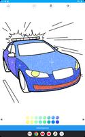 police car - coloring book ภาพหน้าจอ 2