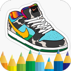 coloring sneakers アイコン