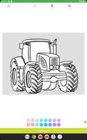 tractor cars - coloring book اسکرین شاٹ 2