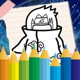 Ninja Hero Coloring Book ícone