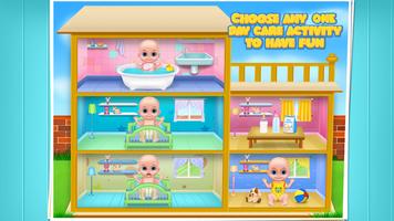 Cute boy daycare and dressup plakat