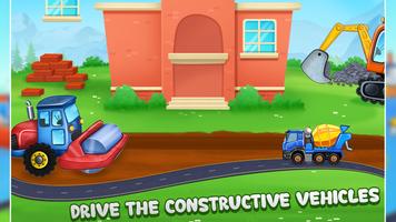 kids builder truck game screenshot 1